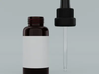 Dropper bottle with box type 2 3D model