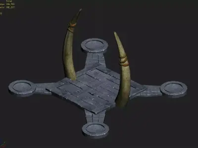 Ancient Glacier - Snow Transfer Point 01 3D model