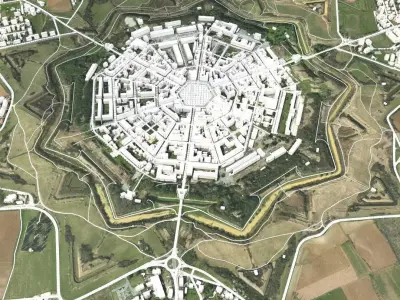 Cityscape Palmanova Italy 3D model