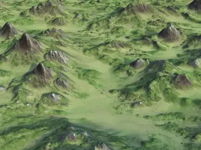 Landcape 139 Low-poly 3D model