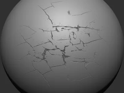 Crack VDM Brushes and Alpha Vol 4 Low-poly 3D model