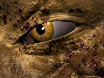 Hybrid Alien Low-poly 3D model