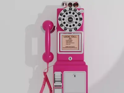 telephone 3D model