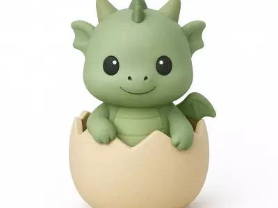 Dragon Hatchling 3D print model