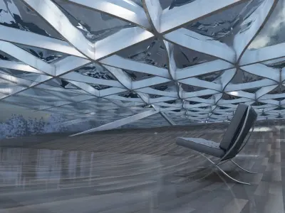 Pavillion - Modern Yacht House 3D model