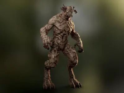 Alpha Demon - Game Ready Low-poly 3D model