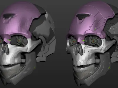 Scifi Skull 3D model