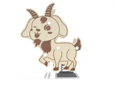 Playground - Goat Rider 3D model
