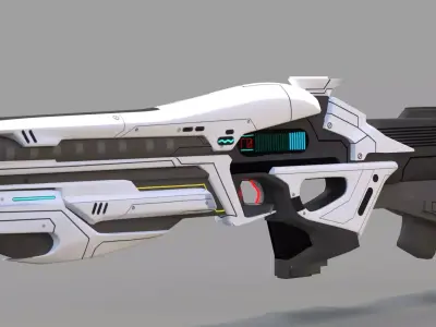 Science Fiction Gun 4 3D model