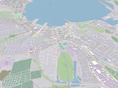 Cityscape Kerch Crimea Ukraine 3D model