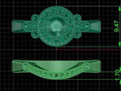 Jewelry ring 152 3D print model