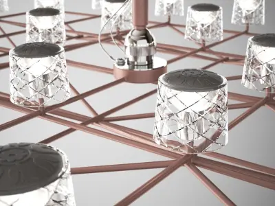 Space Frame Pendant S 3D model