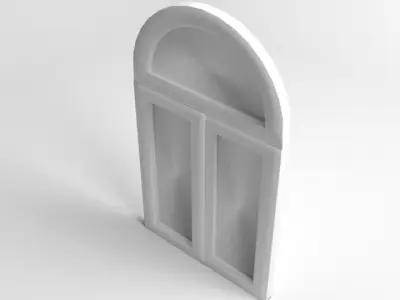 Window 5 arched 3D model