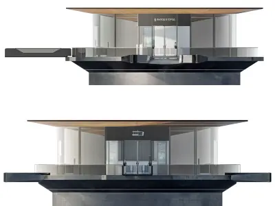 Floating berth 3D model