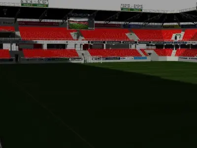 Guldfageln Arena Kalmar FF Low-poly 3D model