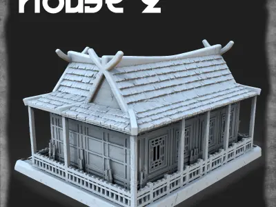 Japanese house 3D print model