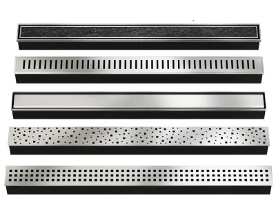 Shower Traps Kit 3D model