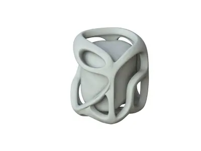 SciFi Shape Object Low Poly Low-poly 3D model