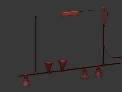 Track lamp Liberty glass V Small by Forstlight 3D model