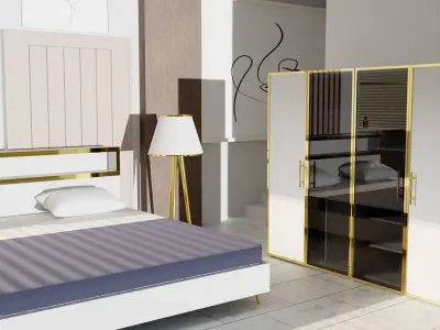Bedroom 3D model 22