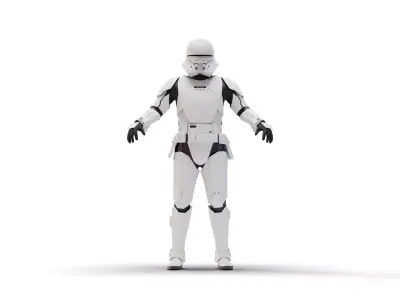 Jet Trooper - Star Wars Low-poly 3D model