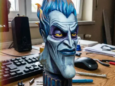 Hades Lord of the Underworld Bust  Greek Mythology Figure Free 3D print model