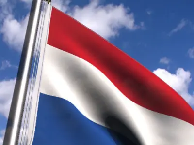 Animated Netherlands Flag 3D model
