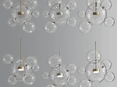 Modern Ceiling Chandelier Pendant Collection 3D model
