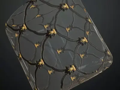 Glass Pattern PBR Seamless Texture