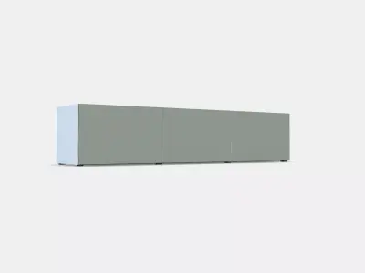 BESTA TV bench with doors 25 Low-poly 3D model