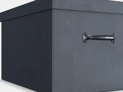 TJOG Storage box with lid 2 Low-poly 3D model