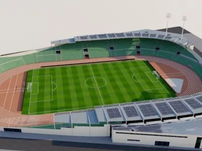 Bislett Stadium - Norway 3D model