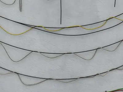 Wire Set 01 Low-poly 3D model