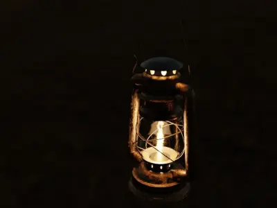 Kerosene Lamp 3D model