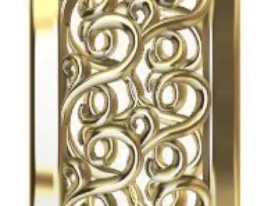 Patterned Ring 3D model Texture Texture 2