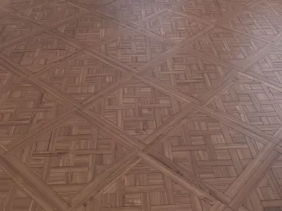 Parquet - Laminate - Wooden floor 8 in 1 Low-poly 3D model