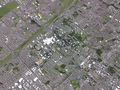Mississauga Low-poly 3D model