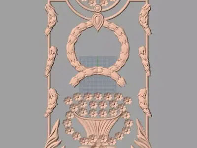 3D carved model furniture  3D design used for artcam aspire E850 3D model