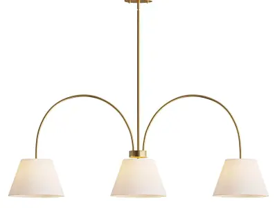Acroma 3 Light Chandelier 3D model