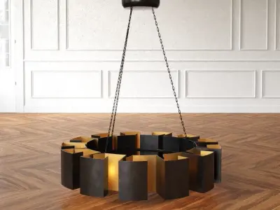 Arteriors Vaughn Fixed Chandelier  Low-poly 3D model