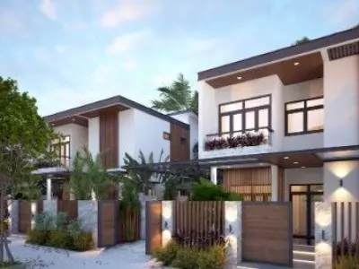 House Exterior Model  villa site 3D model