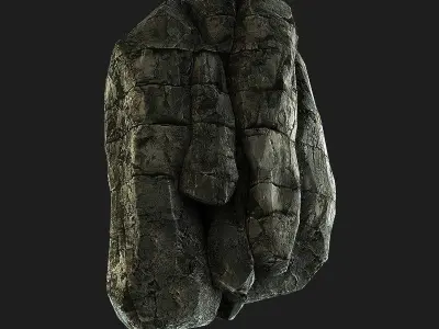 Rocky Cliff Low-poly 3D model