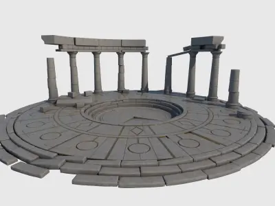 Ruined Altar Ver 1 3D model