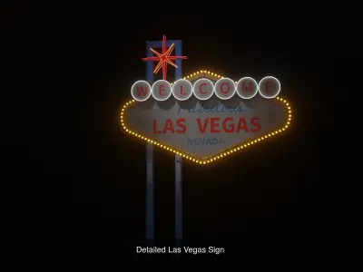 Las Vegas Landmark Collection with 4K Textures 3D Model Pack