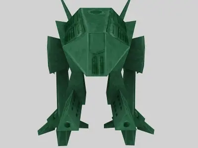 Drone robot Low-poly 3D model