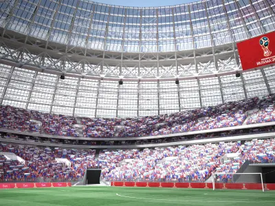 Luzhniki Stadium Moscow 3D model