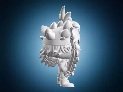 Clover Asta Anime Figure Miniature 3D print model