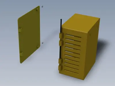 240mm X 200mm X 120mm Wall Mount Cabinet 3D print model