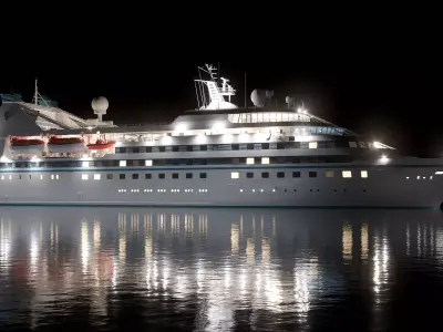 90s Luxury Cruiseship Legend - High Detail 3D model