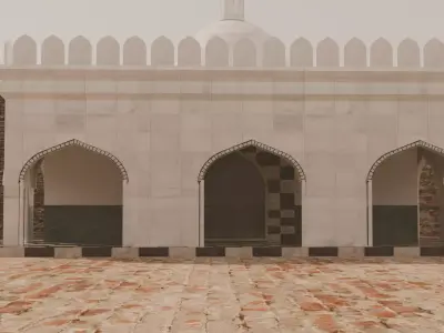 Mosque Masjid Low-poly 3D model